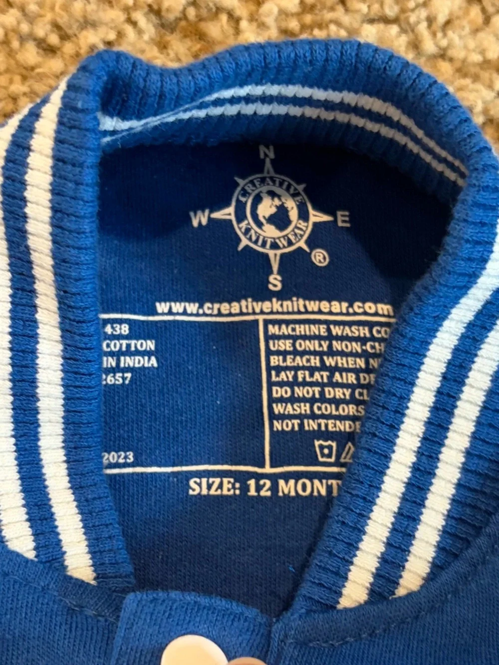 University of Kentucky varsity jacket size 12m baby